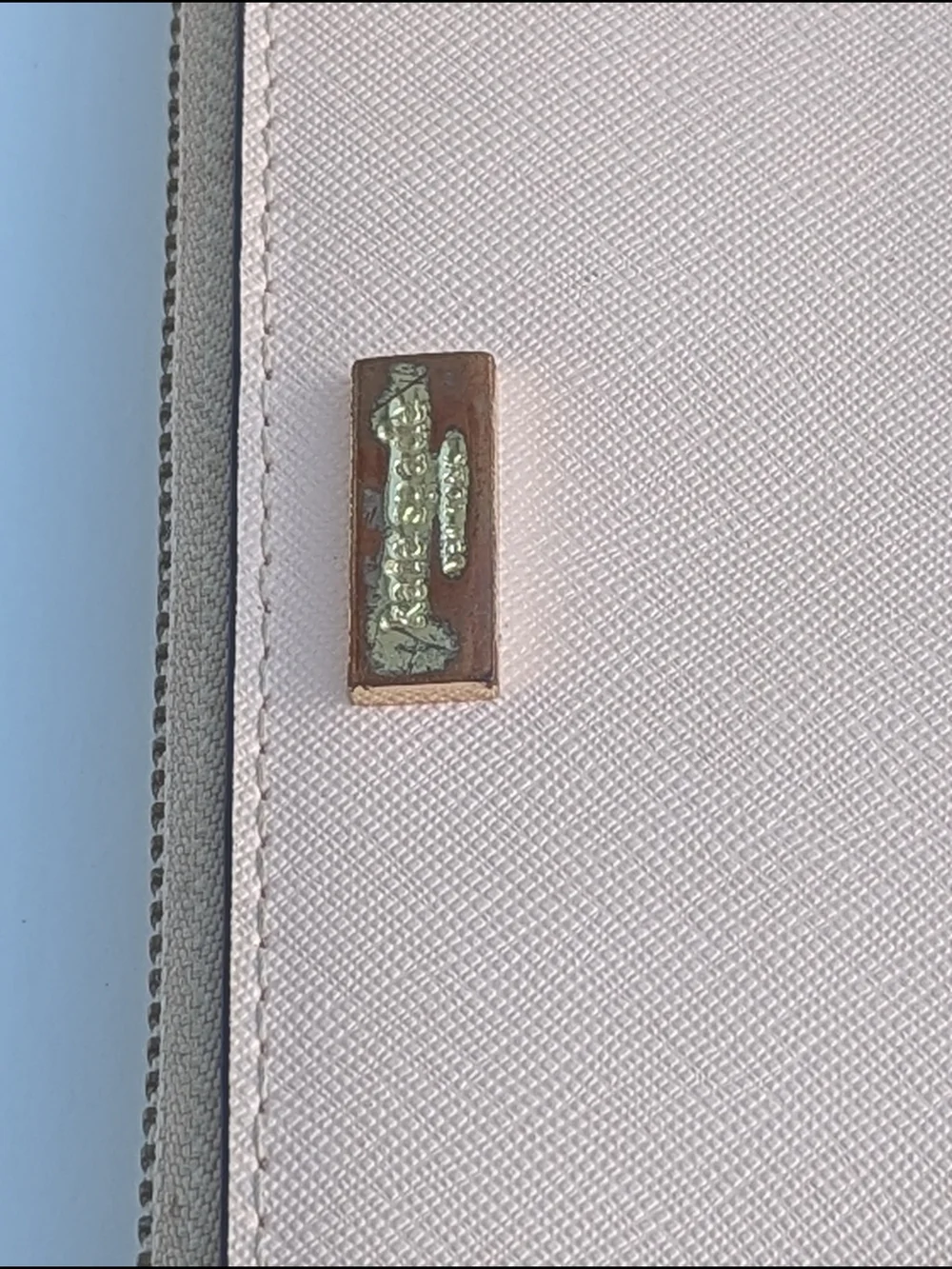 Kate Spade New York Blush Pink Saffiano Leather Zip Around Wallet Organizer